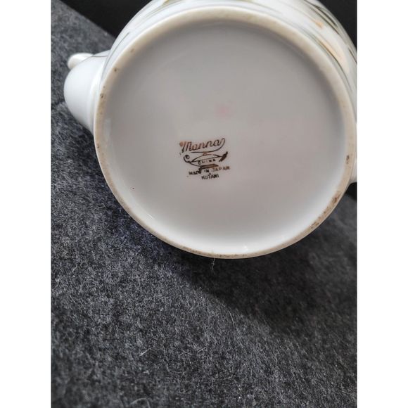 s-l400.jpg Vtg Kutani Japan Handpainted White Porcelain Gold Gilded